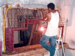 Constru��o do visor da t�cnica para a sala de capta��o